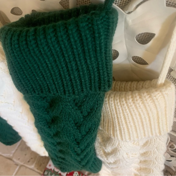 NEW wo tags. 4 Knit Christmas Stockings, Cottage 🎄 - Picture 7 of 8